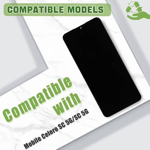 شاشة LCD جديدة مقاس 6.6 بوصة لهاتف Boost Mobile Celero 5G SC 2024 SN339D استبدال مجموعة محول الأرقام للشاشة مع مجموعة أدوات إصلاح مطورة - أسود in Saudi Arabia