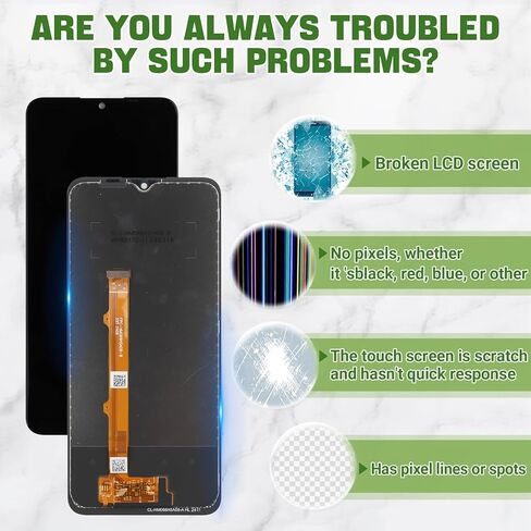 شاشة LCD جديدة مقاس 6.6 بوصة لهاتف Boost Mobile Celero 5G SC 2024 SN339D استبدال مجموعة محول الأرقام للشاشة مع مجموعة أدوات إصلاح مطورة - أسود in Saudi Arabia