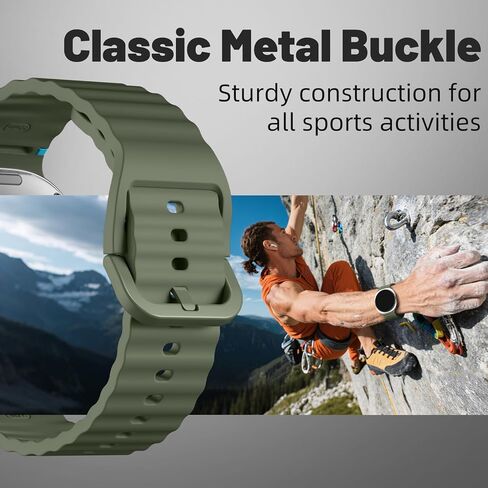 Dirrelo 6 Pack Sport Bands Compatible for Samsung Galaxy Watch 8 Band 40mm 44mm/ Galaxy Watch 8 Classic Bands 46mm (2025), No Gap Soft Silicone Replacement Strap for Galaxy Watch 8 Men Women in Saudi Arabia