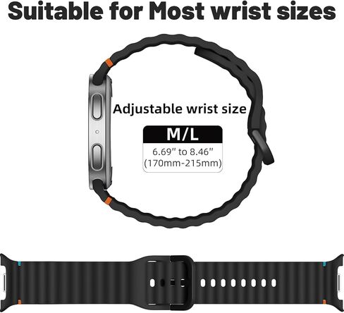 Dirrelo 6 Pack Sport Bands Compatible for Samsung Galaxy Watch 8 Band 40mm 44mm/ Galaxy Watch 8 Classic Bands 46mm (2025), No Gap Soft Silicone Replacement Strap for Galaxy Watch 8 Men Women in Saudi Arabia