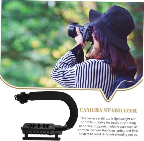 Camera Stabilizer Gimbal Tool for DSLR and Camcorder Shaped Handheld Stabilizing Grip Compatible with Cameras Durable and Reliable Support for Video Recording in Saudi Arabia