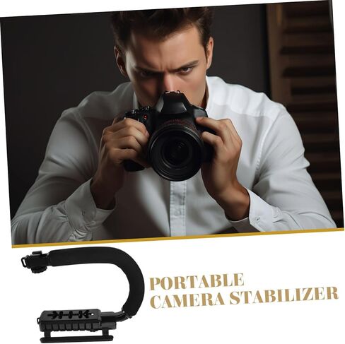 Camera Stabilizer Gimbal Tool for DSLR and Camcorder Shaped Handheld Stabilizing Grip Compatible with Cameras Durable and Reliable Support for Video Recording in Saudi Arabia