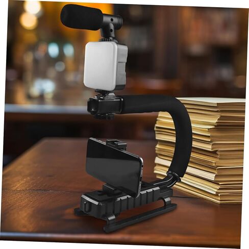 Camera Stabilizer Gimbal Tool for DSLR and Camcorder Shaped Handheld Stabilizing Grip Compatible with Cameras Durable and Reliable Support for Video Recording in Saudi Arabia