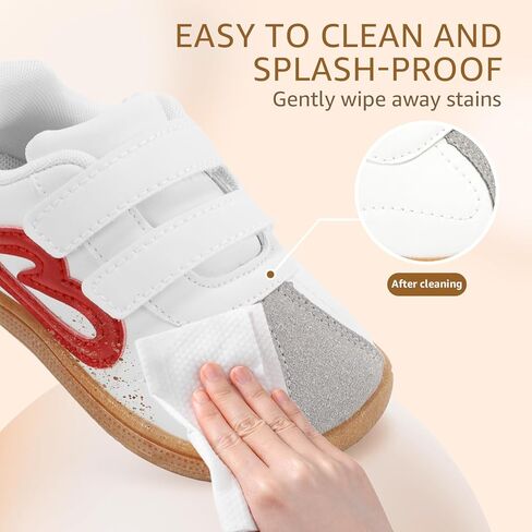 STQ Wide Toe Box Toddler Girls Sneaker Non Slip Barefoot Walking Shoes with Hook and Loop in Saudi Arabia