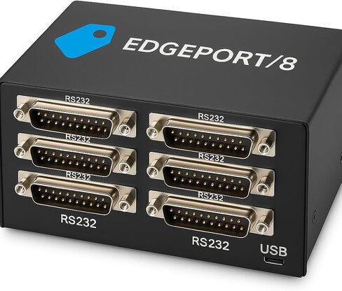 محول Edgeport/8 EP-USB-8-D25 ذو 8 منافذ RS232 Serial DB25 إلى USB - عالي التحمل أكثر من 1 رطل - واجهة USB إلى تسلسلية من الدرجة الصناعية لأجهزة متعددة EPUSB8D25 in Kuwait