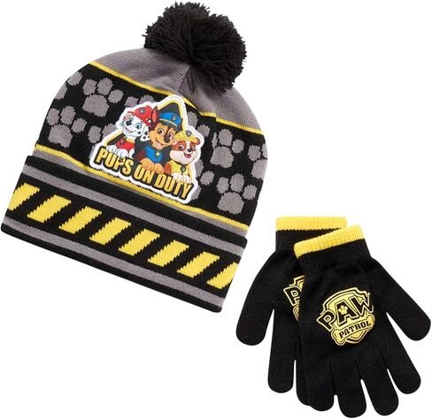 Nickelodeon Paw Patrol Boys Winter Hat and Mitten or Glove Set (Age 2-7) in Saudi Arabia