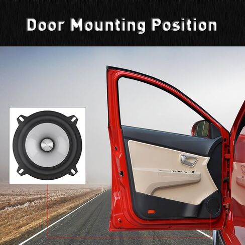 2 قطعة 5 بوصة 250 واط سيارة HiFi مكبرات الصوت المحورية باب السيارة السيارات الصوت الموسيقى ستيريو كامل المدى تردد مكبرات الصوت in Saudi Arabia