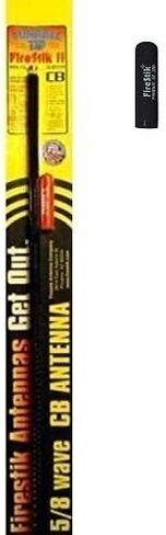 هوائي Firestik FS3-B (3 أقدام) من سلسلة FS قابل للضبط مع طرف أسود إضافي in Saudi Arabia