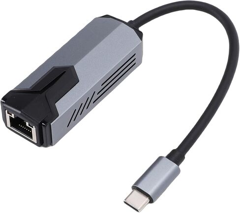 ASHATA USB to Ethernet Adapter, Plug and Play Ethernet Adapter, 5Gbps 5000Mbps Type C 3.0 to RJ45 Converter Laptop Desktop PC Wired Network Card, with Aluminum Cover in Saudi Arabia