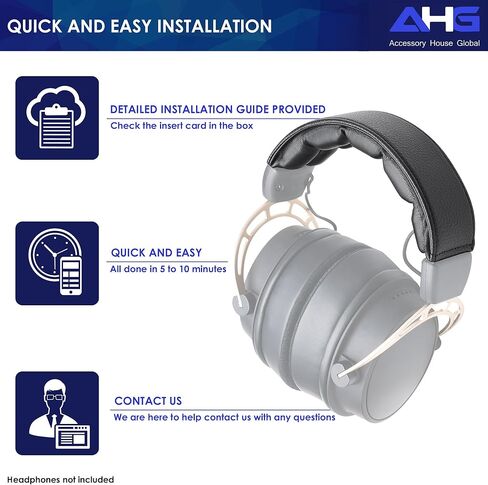 غطاء وسادة لعصابة رأس AHG Accessories House Global Upgrade V2 المغناطيسي Cloud Alpha. متوافق مع سماعات الرأس اللاسلكية HyperX Cloud Alpha Wireless/Alpha/Alpha S/Cloud 2. سهلة الطي على التصميم in Kuwait