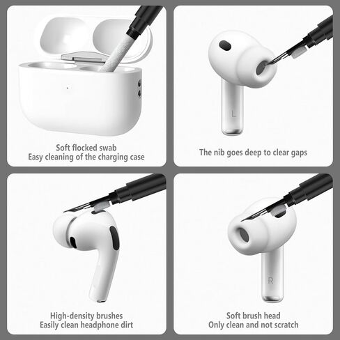 حافظة سيليكون Geiomoo لهاتف Beats Powerbeats Fit 2025، وليس لجهاز Pro 2، غطاء حماية ناعم ومرن مقاوم للخدش مع حلقة تسلق (أسود) in Kuwait