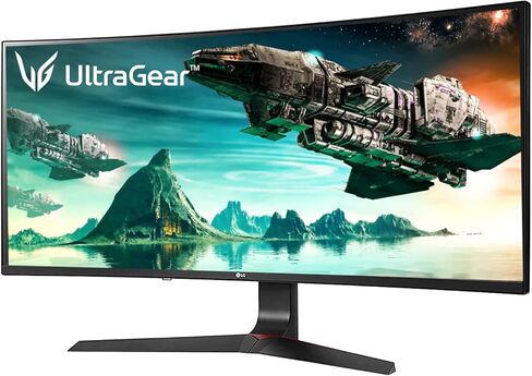 شاشة LG 34GL750-B Ultragear للألعاب مقاس 34 بوصة 21: 9 منحنية Wfhd (2560 × 1080) IPS، معدل تحديث 144 هرتز، متوافق مع NVIDIA G-SYNC، تقنية Adaptive-Sync، HDR10، معدل تحديث 144 هرتز - أسود in Saudi Arabia