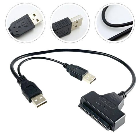 GALPADA 2pcs USB to Serial Ata Hard Disk Cable 2.5-inch External Hard Drive Adapter Cord USB Powered Easy Drive Cable for Data Transfer and Backup in Saudi Arabia