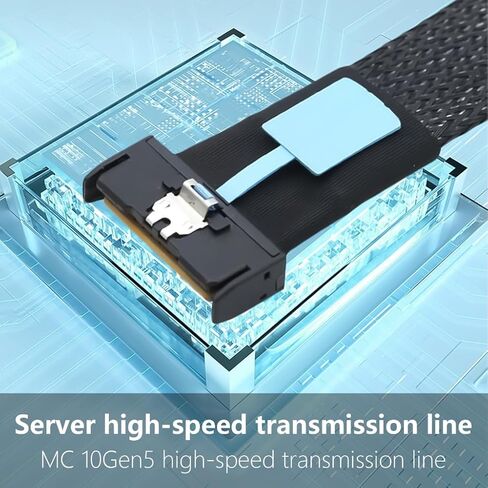 High Speed MCIO 8i 74P Male to 8xSATA Male Extension Cable Slim Adapter Cable Data Transfer Server Cablet 50cm in Saudi Arabia