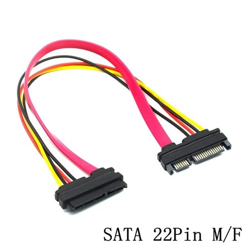 7 + 15 دبوس SATA ذكر إلى أنثى تمديد مهائي كابلات للقرص الصلب SSD in Kuwait