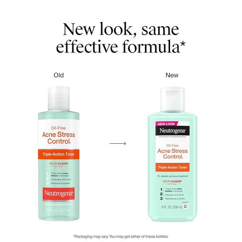 Neutrogena Oil-Free Acne Stress Control Triple-Action Toner, 8 Fluid Ounce in Saudi Arabia
