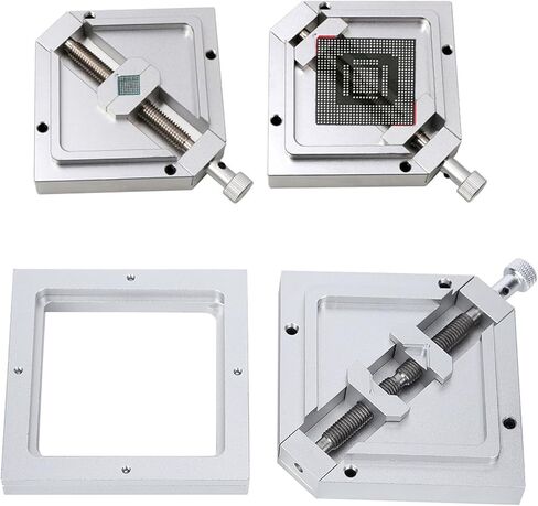 Restokki BGA Reballing Station Universal Stencil Solder Aluminum Alloy Rework Kit HT90 90x90 for Laptop CPU Mobile Phone in Saudi Arabia