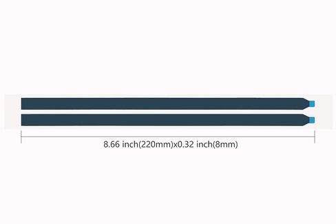 52 قطعة شريط مطاطي أسود 220 مم (8.66 بوصة) للوحة استبدال شاشة LCD LED للكمبيوتر المحمول، بطارية الهاتف المحمول. شريط مطاطي سهل السحب لاصق in Saudi Arabia