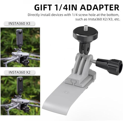 Quick Release Action Camera Holder Plastic Adapter Mount for DJI AIR 3 Drone Accessories in Saudi Arabia