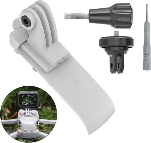 Quick Release Action Camera Holder Plastic Adapter Mount for DJI AIR 3 Drone Accessories in Saudi Arabia