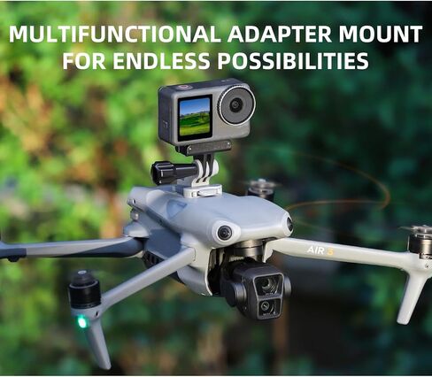 Quick Release Action Camera Holder Plastic Adapter Mount for DJI AIR 3 Drone Accessories in Saudi Arabia