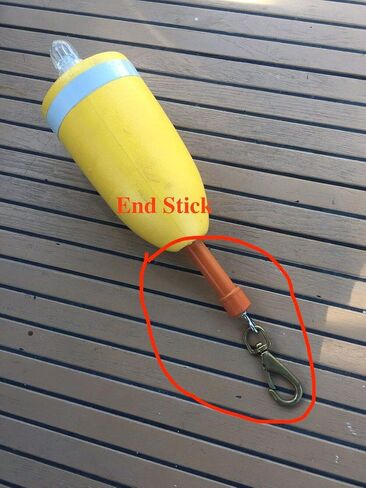 Blinky Lights Marine Lobster Crab Hoop Net Marker Buoy Float End Stick Orange, Pack of 5 in Saudi Arabia