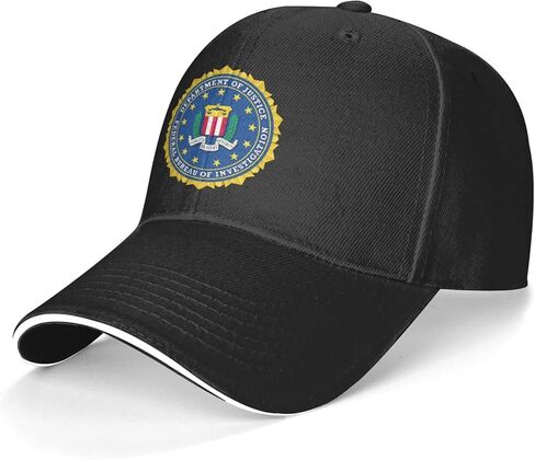 مكتب التحقيقات الفيدرالي (FBI) قبعة ساندويتش قبعات البيسبول خمر قابل للتعديل للجنسين الكبار موضة أبي سائق شاحنة الدينيم القبعات رعاة البقر الرياضة في الهواء الطلق in Kuwait