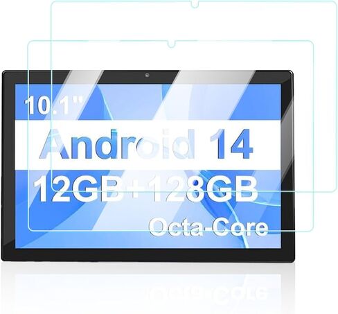 Screen Protector for ATMPC T10 Android Tablet 10 Inch tablet, Anti-Scratch 9H Hardness Touch Sensitive 2.5D Rounded Edges Bubble Free Easy to Install,2 Pack. in Saudi Arabia