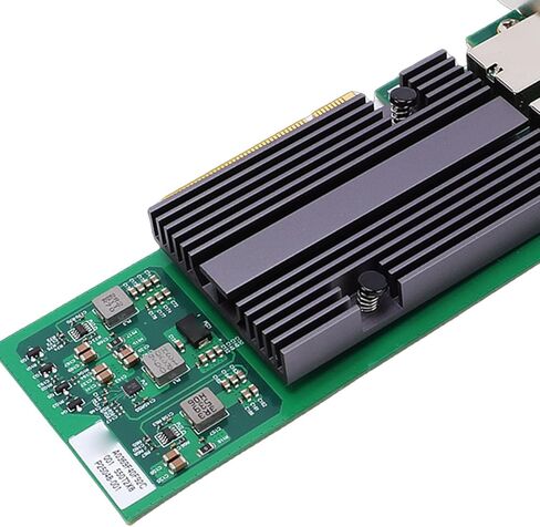 بطاقة شبكة GOWENIC 10 جيجا بايت، منافذ RJ45 مزدوجة PCIe X8 NIC مع وحدة تحكم BT2 ودعم المحاكاة الافتراضية، لخادم Linux Ubuntu Freebsd in Saudi Arabia