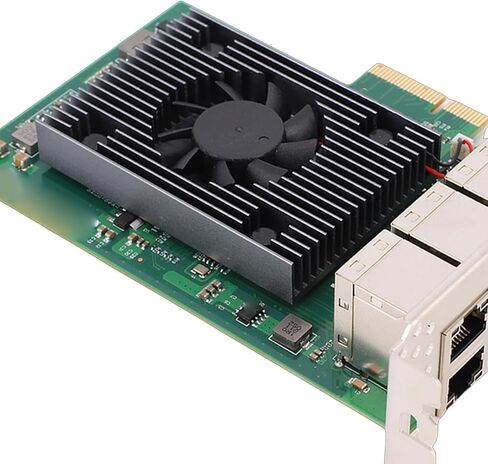 GOWENIC Gigabit PCIe Network Card 8 Ports, RJ45 Ethernet NIC Adapter with Aluminum Heat Sinks and Gold Plated Connectors, for Linux VMWare Freebsd in Saudi Arabia
