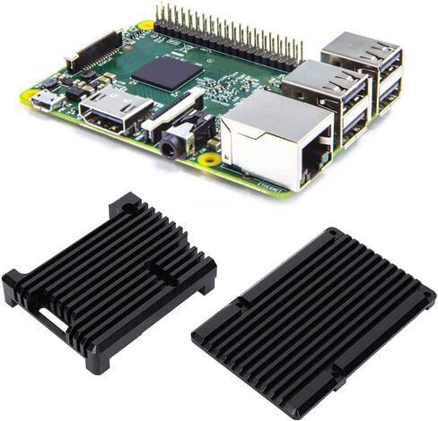 YWBL-WH Motherboard Cooling Cover, Aluminum Alloy Box/Cover for 3 Model B 2b 3b+, Stable Heat Dissipation, Easy Installation for Desktop Computers in Saudi Arabia