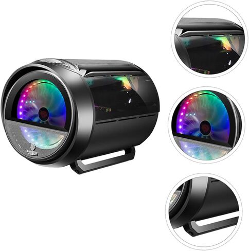 حقيبة كمبيوتر Sewroro Matx للألعاب مع لوحة زجاجية مقواة دائرية بانورامية RGB، ودعم تبريد المياه، باللون الأسود، للمكتب المنزلي وعشاق الألعاب in Kuwait