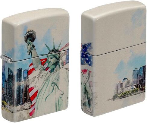ولاعة Zippo - رسالة مخصصة مخصصة محفورة على الجانب الخلفي لمدينة الولايات المتحدة الأمريكية ولاعة مقاومة للرياح Chicago Skyline Z5443 in Saudi Arabia