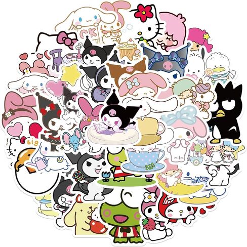 Zootopia Stickers for Water Bottles 50 Pcs Waterproof, Beautiful and Fashionable Stickers, Suitable for Cups, Phones, Bicycles, Guitars, Suitcases,Piano,Skateboard. in Saudi Arabia