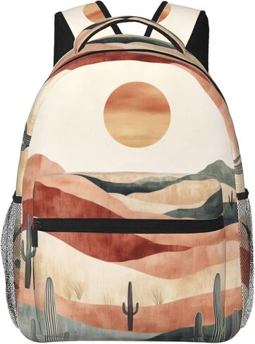 Bluebird Floral Casual Backpack, Lightweight Laptop Bag Daypack, Bird and Flower Backpacks for Women Girls Teens Students, Watercolor Nature Polyester Bookbag Gifts for School Work Travel Hiking in Kuwait