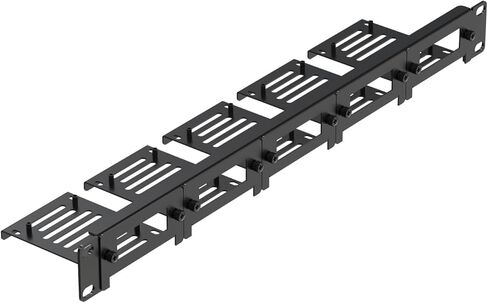 UCTRONICS حامل حامل من الفولاذ الكربوني Raspberry Pi مقاس 19 بوصة 1U، يحمل ما يصل إلى 5 لوحات Raspberry Pi 5/4B/3B+، دعامات أمامية قابلة للإزالة، متوافقة مع محركات أقراص SSD مقاس 2.5 بوصة in Saudi Arabia
