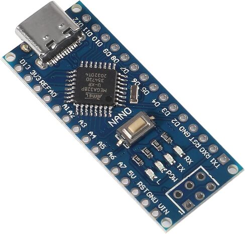 AITRIP 5 قطع لوحات نانو USB-C، ATmega328P، CH340G Chip 5V 16M متوافقة مع Arduino Nano V3.0 in Kuwait