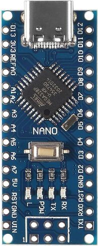AITRIP 5 قطع لوحات نانو USB-C، ATmega328P، CH340G Chip 5V 16M متوافقة مع Arduino Nano V3.0 in Kuwait