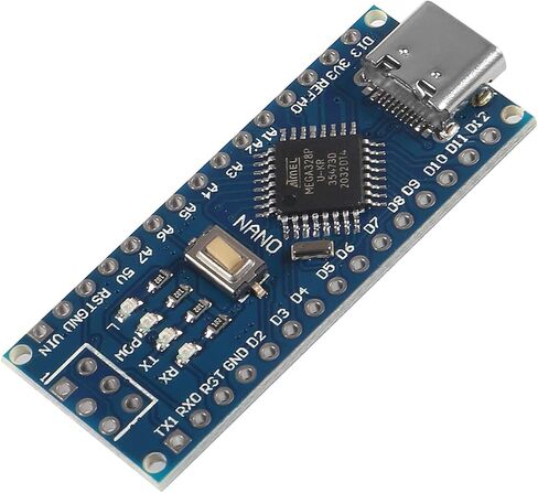 AITRIP 5 قطع لوحات نانو USB-C، ATmega328P، CH340G Chip 5V 16M متوافقة مع Arduino Nano V3.0 in Kuwait