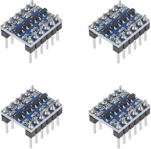 4 قطعة 4 قناة IIC I2C محول المستوى المنطقي وحدة ثنائية الاتجاه 3.3 فولت-5 فولت وحدات شيفتر لوحدات التحكم الدقيقة راسبيري بي in Kuwait