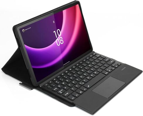 حافظة لوحة مفاتيح بلوتوث للحماية من SaharaCase مع لوحة التتبع لجهاز Lenovo Tab P11 (الجيل الثاني) [ممتص للصدمات] حامل مدمج للحماية القوية ومضاد للانزلاق - أسود in Kuwait