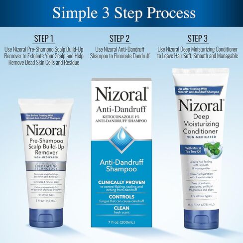 مزيل تراكم فروة الرأس قبل الشامبو من نيزورال - يقشر ويجدد ويساعد على الاستعداد لعلاج الشامبو المضاد للقشرة، 5 أونصة in Kuwait