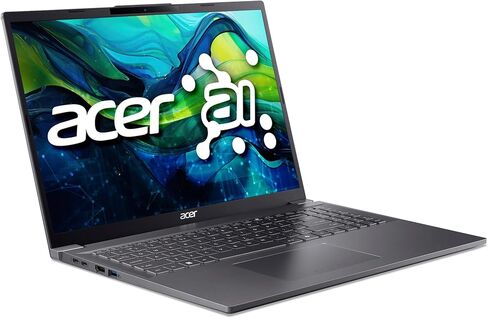 acer Aspire 16 AI Ready Laptop | 16" WUXGA 1920 x 1200 IPS Display | Intel Core Ultra 7 Processor 155U | Intel Graphics | 32GB LPDDR5X | 1TB Gen4 SSD | Wi-Fi 6E | Windows 11 Home | A16-71M-767Z in Saudi Arabia