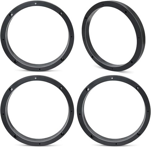 4PCS 6.5 Inch Speaker Spacer Kit,Solid Plastic Car Door Speakers Adapter Gasket Mounting Bracket,Universal 6 1/2" Vehicle Stereo Speaker Ring Spacers 0.69" Depth in Saudi Arabia