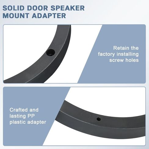 4PCS 6.5 Inch Speaker Spacer Kit,Solid Plastic Car Door Speakers Adapter Gasket Mounting Bracket,Universal 6 1/2" Vehicle Stereo Speaker Ring Spacers 0.69" Depth in Saudi Arabia
