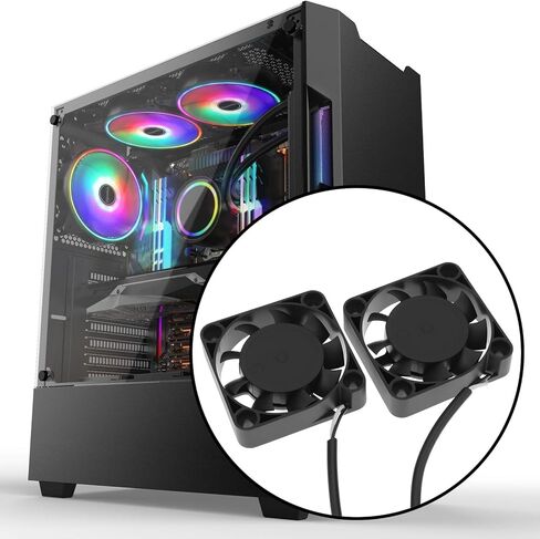 مروحة تبريد مزدوجة USB 5V 4010 مقاس 40 × 40 × 10 مم لحالة الكمبيوتر الشخصي in Kuwait