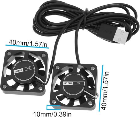 مروحة تبريد مزدوجة USB 5V 4010 مقاس 40 × 40 × 10 مم لحالة الكمبيوتر الشخصي in Kuwait