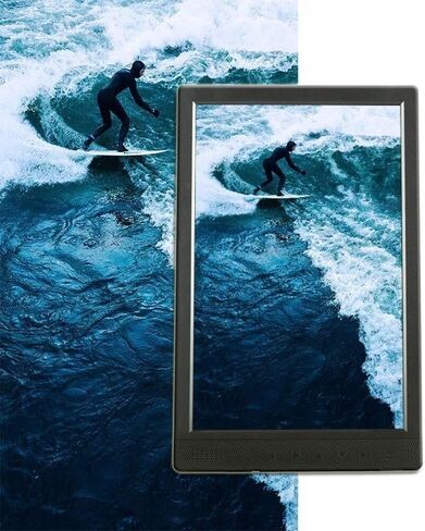إطار صورة رقمي مقاس 10 بوصات بدقة HD 800X1280 IPS ومشغل فيديو وموسيقى ومنفذ USB ودعم بطاقة SD in Saudi Arabia
