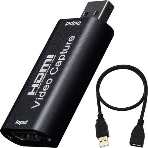 بطاقة التقاط فيديو HDMI 4K/60 هرتز و1080P/240 هرتز HDMI، بطاقة التقاط ألعاب خارجية USB 3.0 لجهاز PS5/Xbox/Switch، التوصيل والتشغيل لأجهزة الكمبيوتر الشخصية وأجهزة Mac، التسجيل والبث على OBS in Kuwait