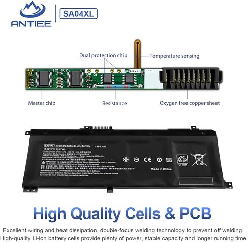 SA04XL L43267-005 بطارية HP Envy X360 15-DR 15-DS 15M-DR 15M-DS 17-CG 15-dr0xxx dr1xxx 15-ds0xxx ds1xxx 15m-ds0xxx ds0011dx 15m-dr0xxx dr0011dx dr0012dx dr1012dx dr1011dx 17m-cg0013dx in Kuwait